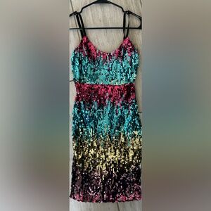 NWT Fashion Nova Sequin mini dress XS